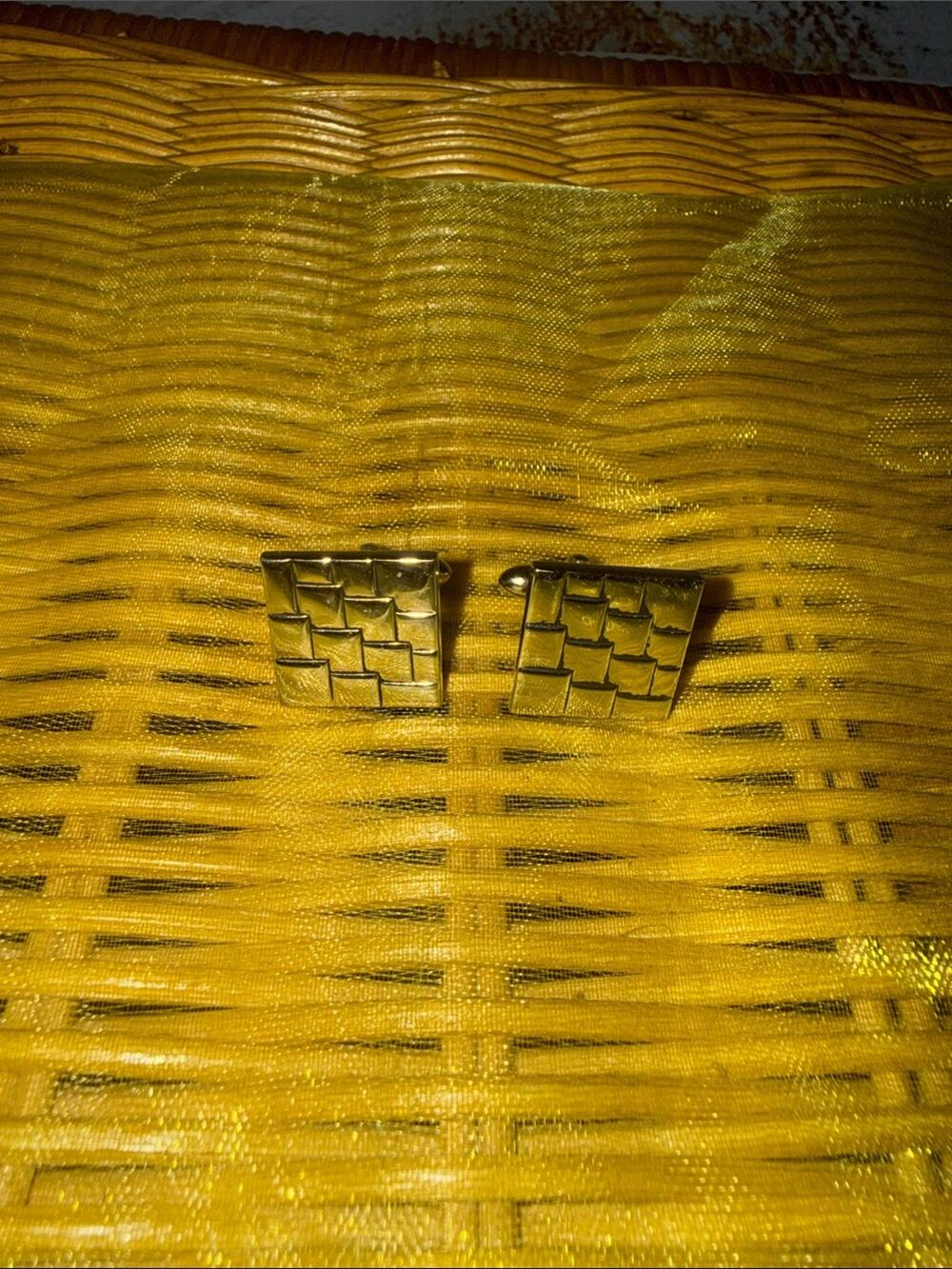 Swank Cuff Links Silvertone